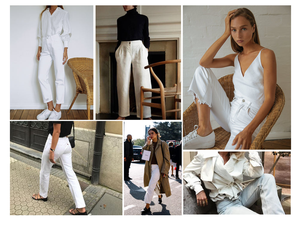 White sales jeans next