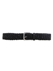 A.Emery Kya Black Braided Leather Belt