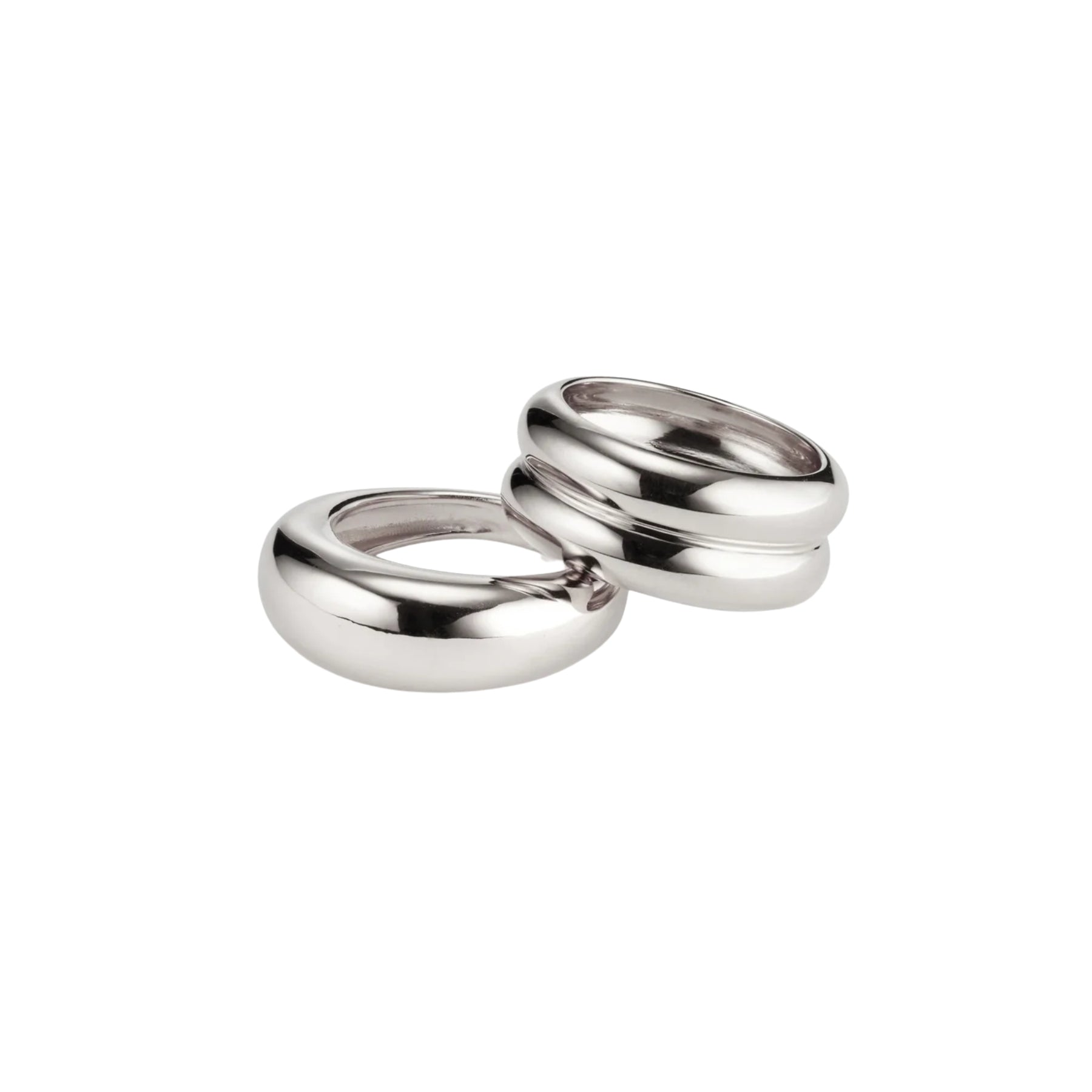 AGMES | Domed Ridge Ring Set in Sterling Silver | The UNDONE