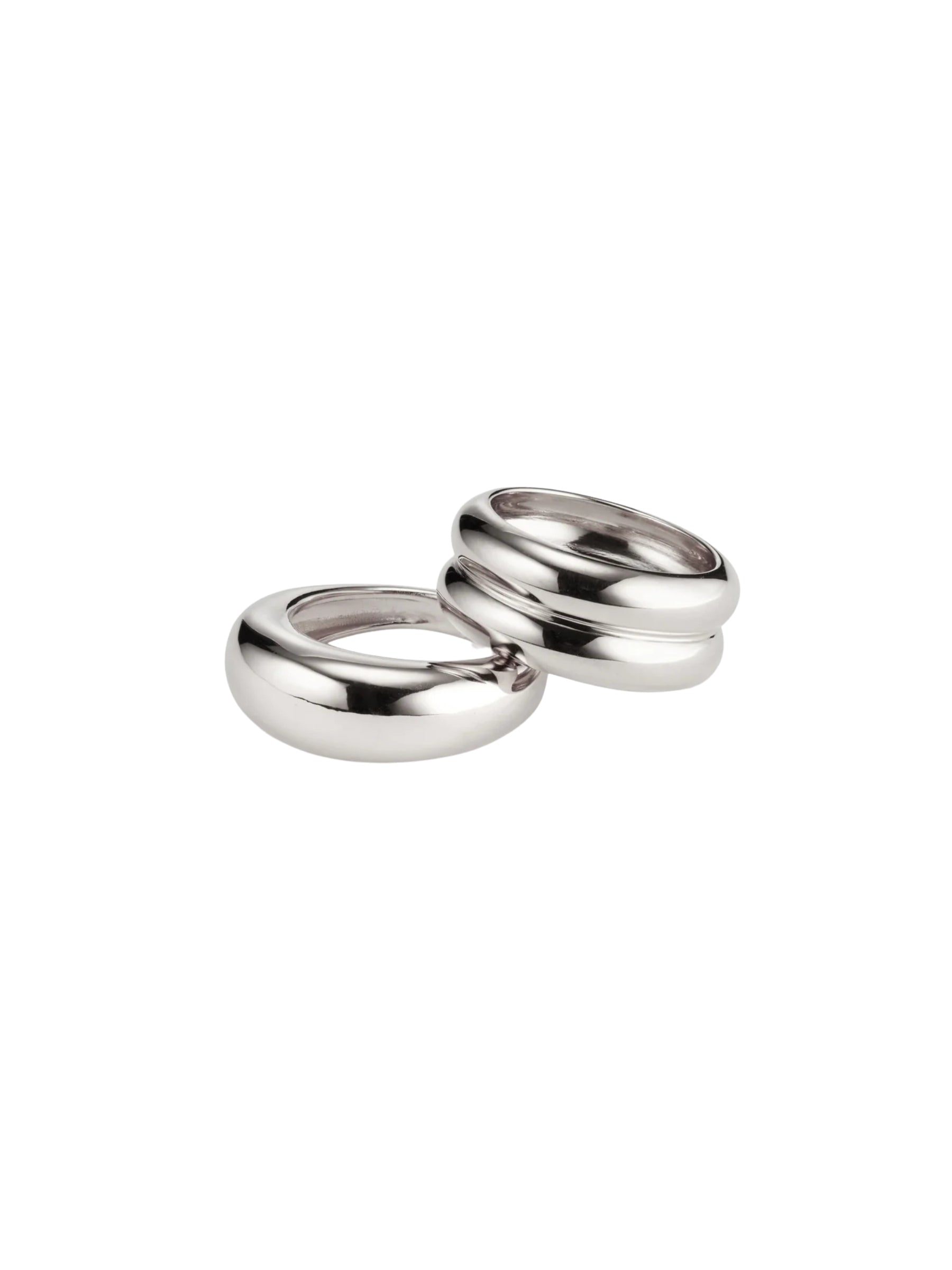 AGMES | Domed Ridge Ring Set in Sterling Silver | The UNDONE