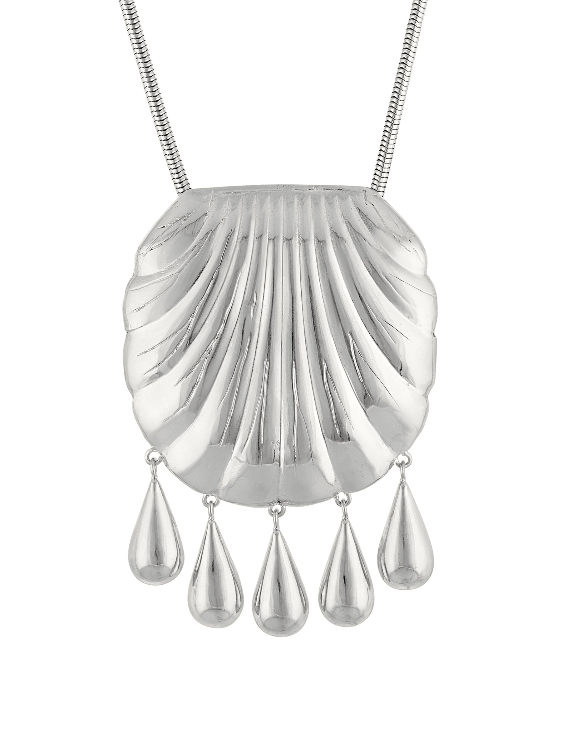JUJU VERA | Silver Petra Shell Pendant – The UNDONE