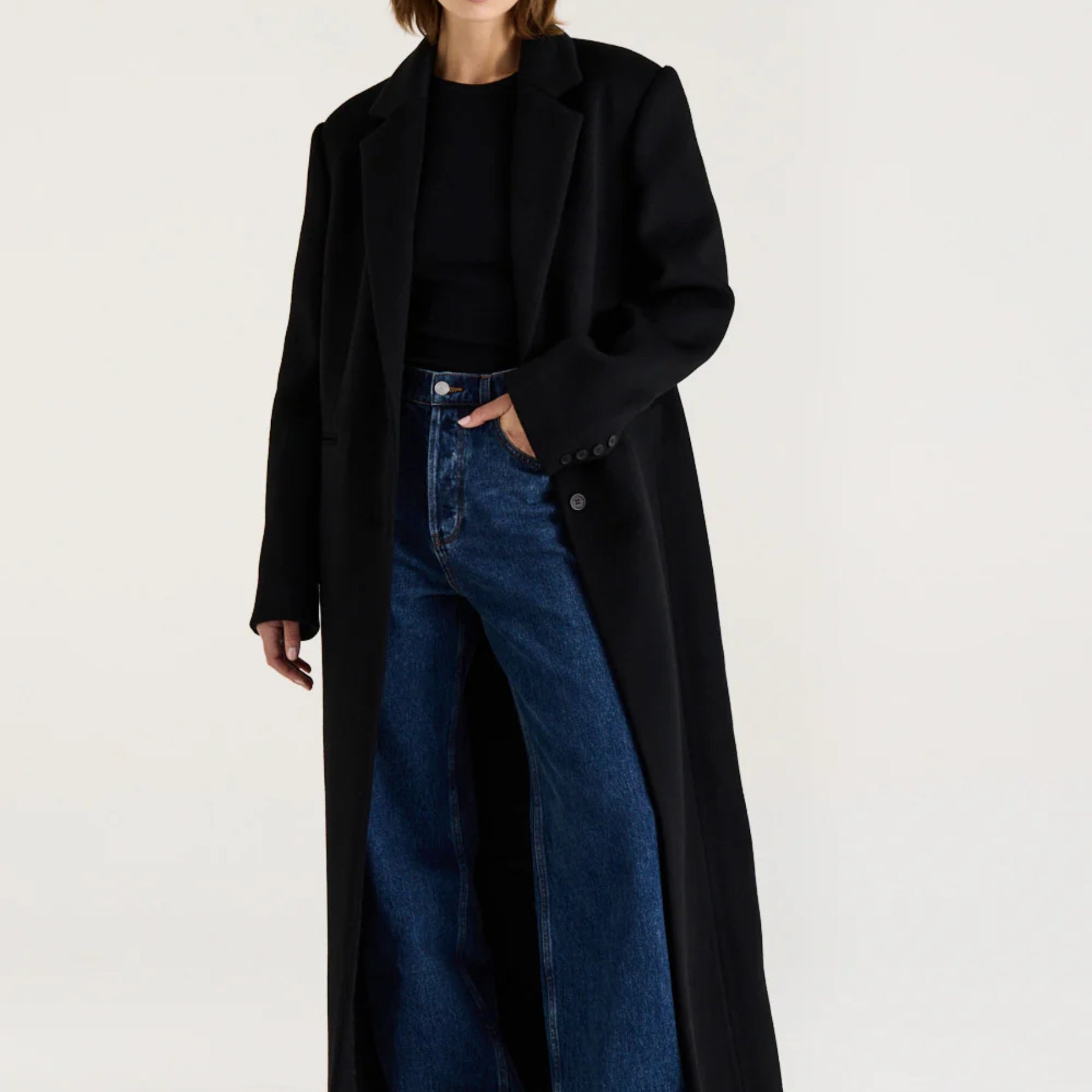 Henne Marcella Coat in Black