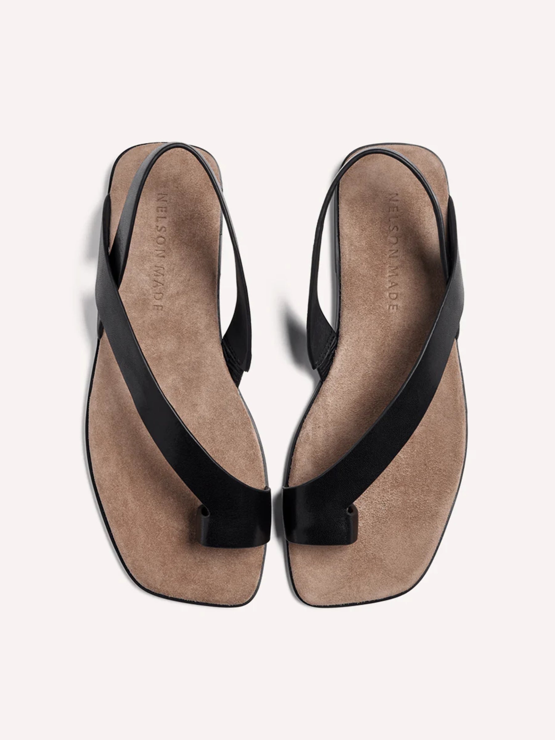 Nelson Made | Anti Sandal Black Leather