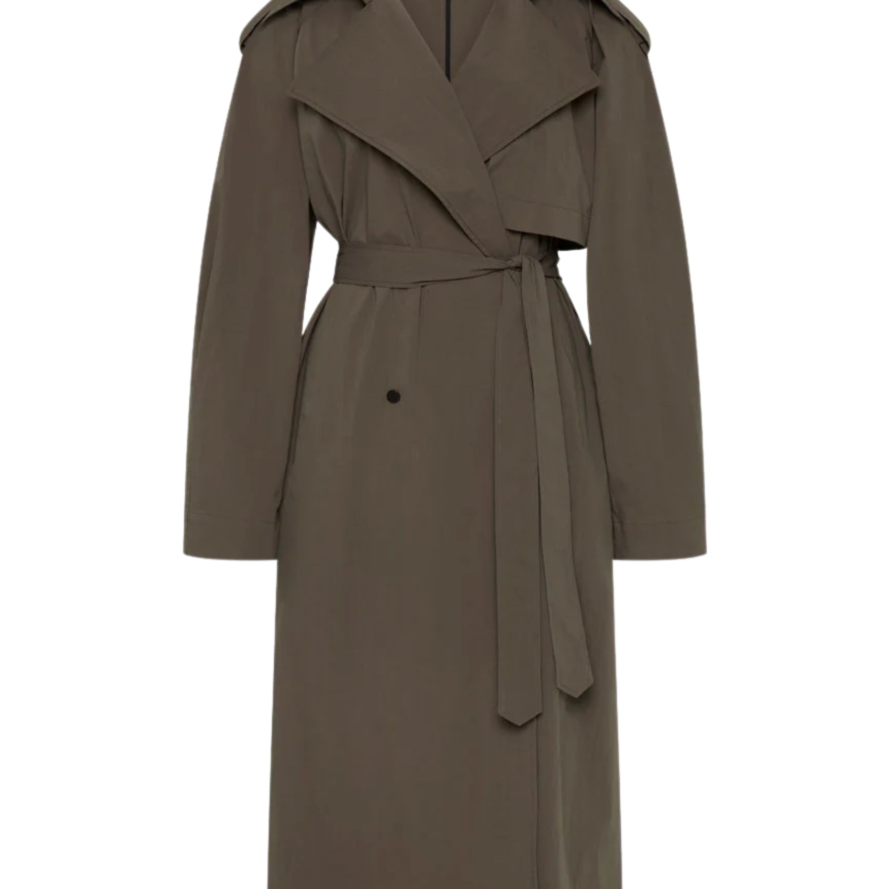 St. Agni Relaxed Trench in Khaki