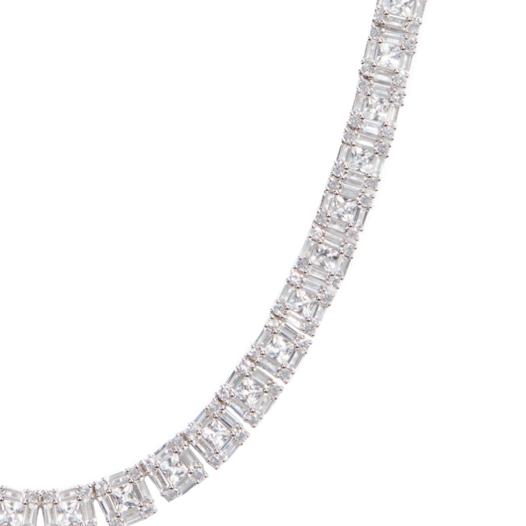 Dorsey | Lilia Collar Necklace in Sapphires and Sterling Silver | The UNDONE