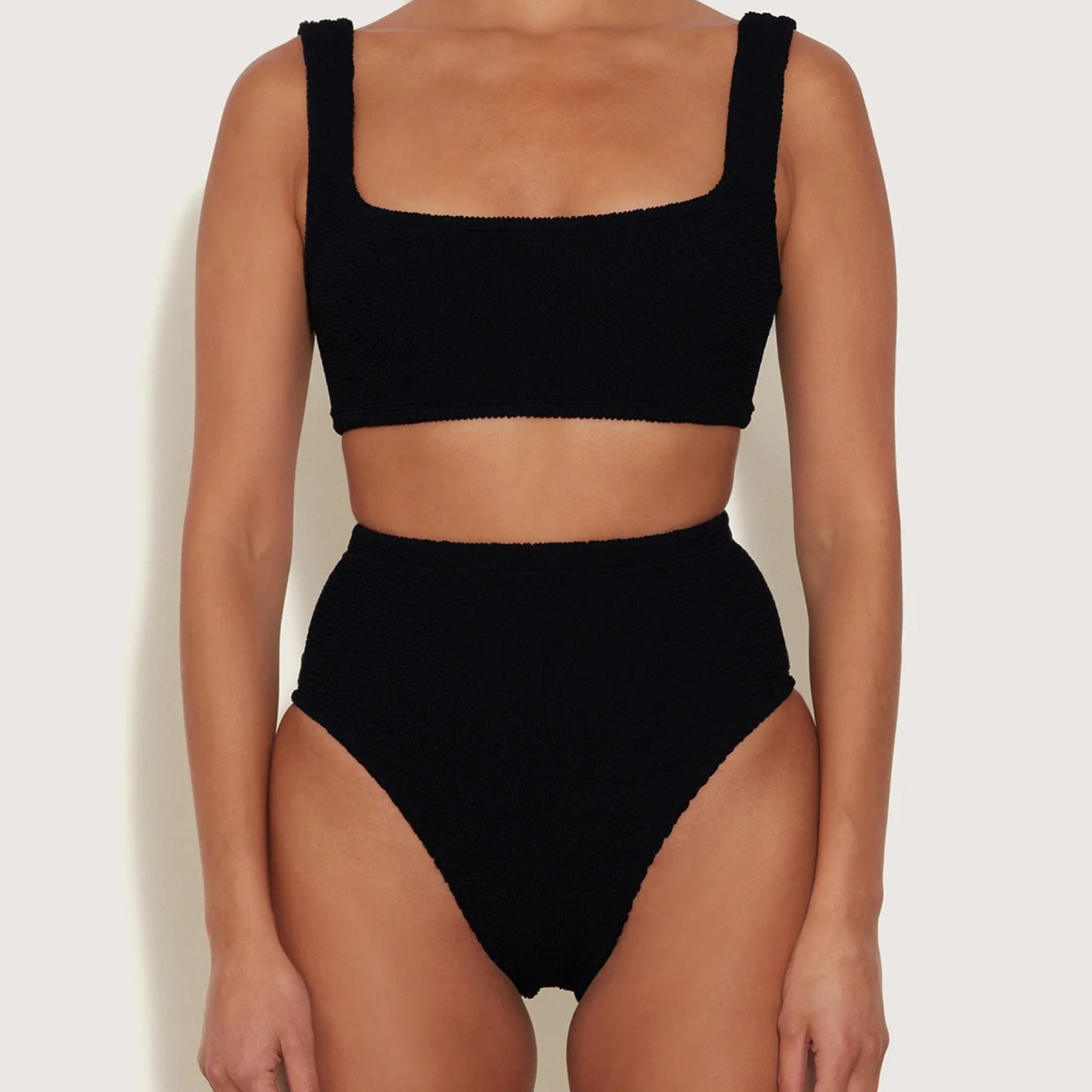 Hunza G | Patricia Bikini in Black | The UNDONE
