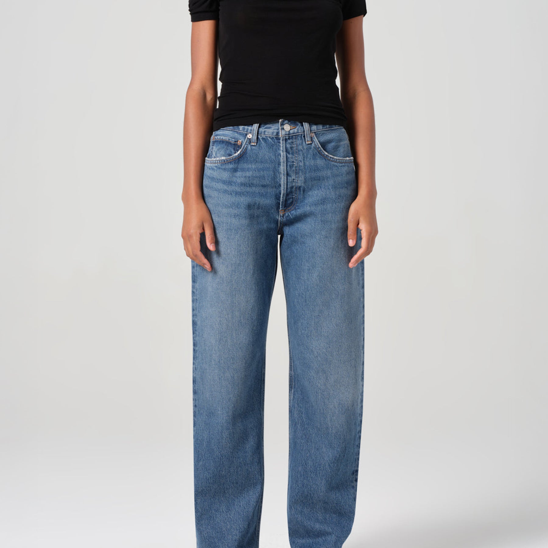 AGOLDE | Kelly Jean in Blue Essence | The UNDONE