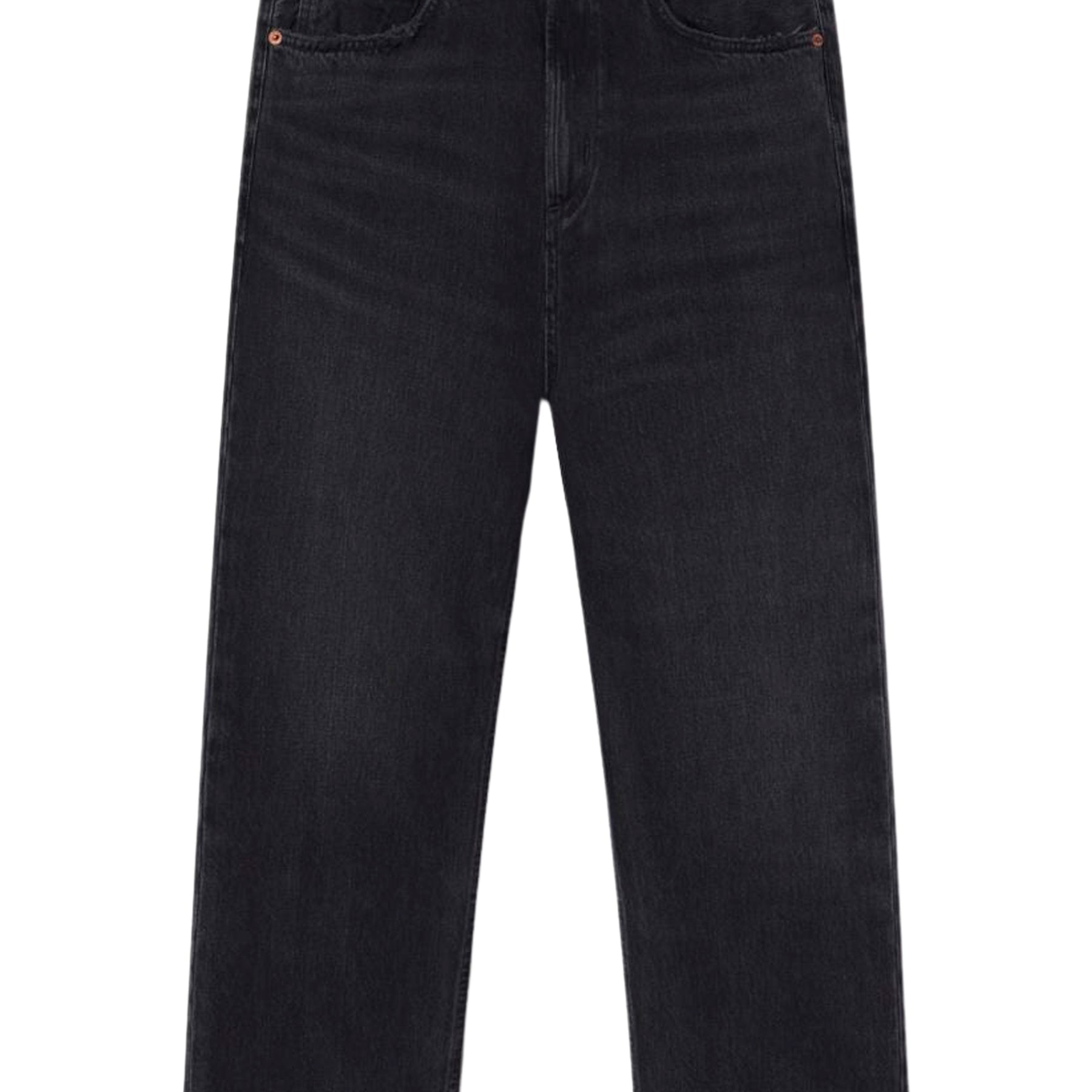 AGOLDE | Valen Jean in Washed Black Hitch | The UNDONE