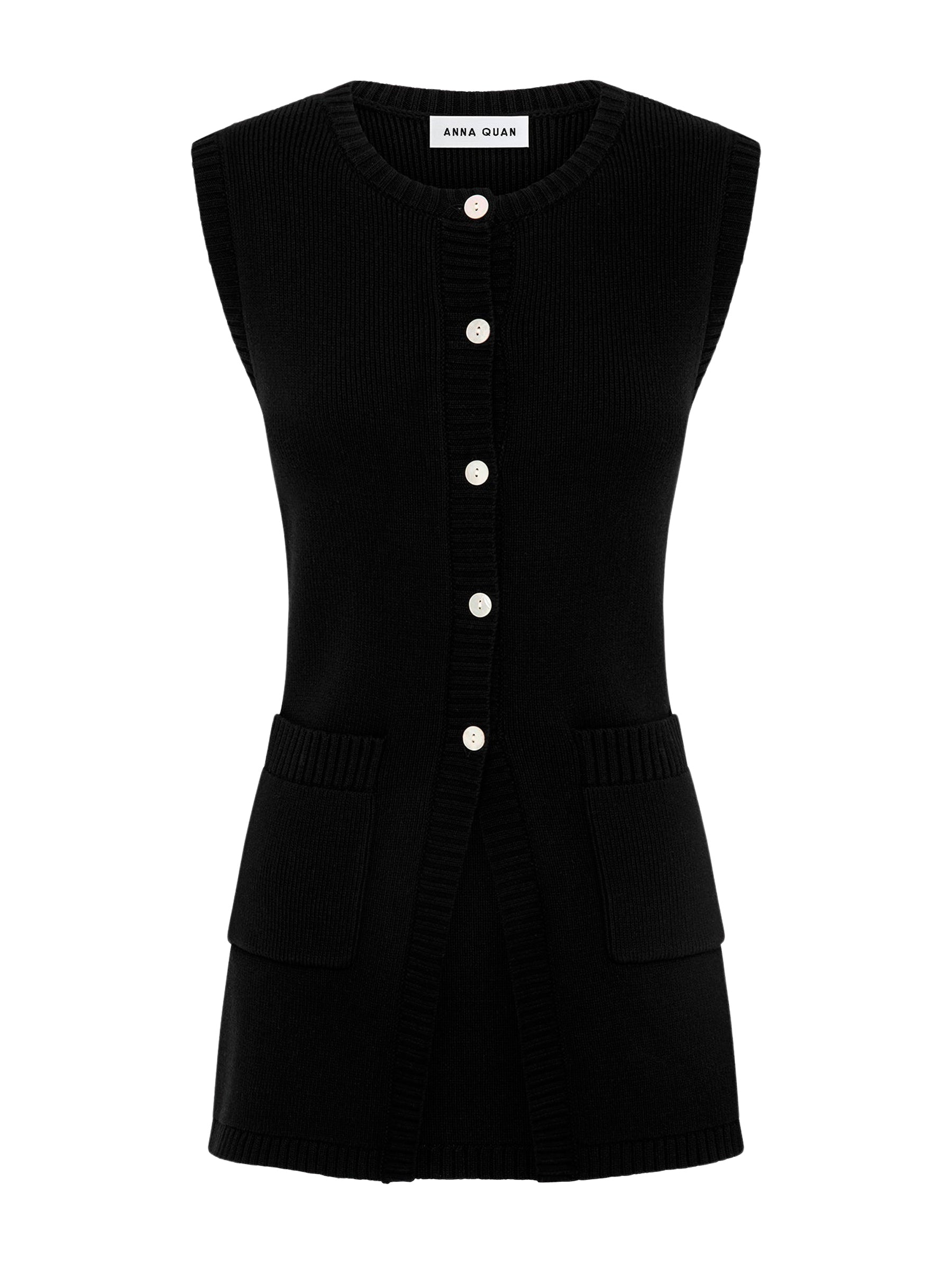 Anna Quan | Codie Top in Black Raven | The UNDONE