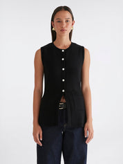 Anna Quan | Codie Top in Black Raven | The UNDONE