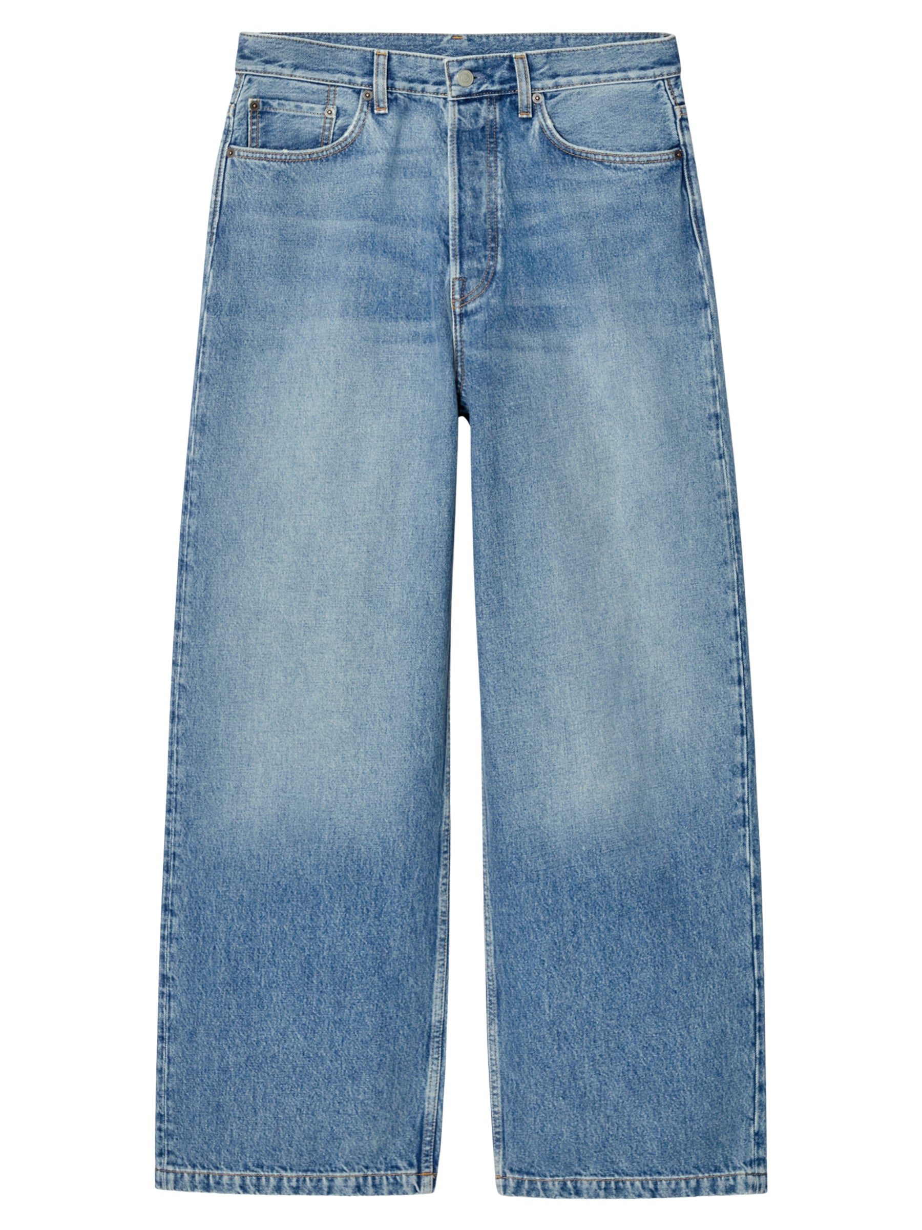 COS | Volume Wide-Leg Jeans in True Blue | The UNDONE