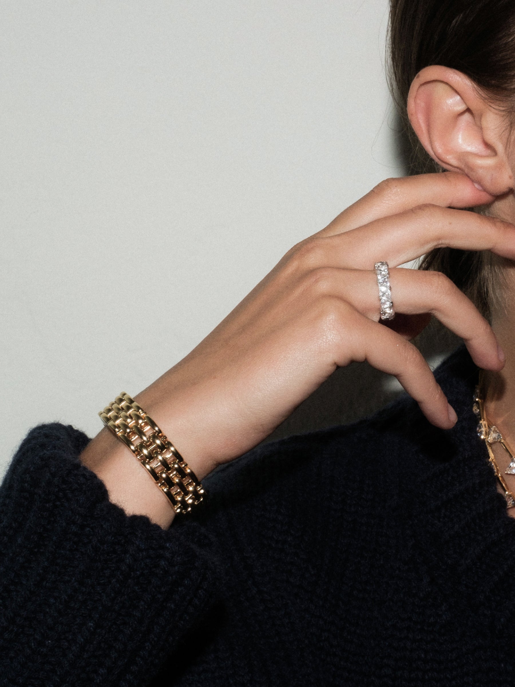 Dorsey | Leonora Link Bracelet in Gold | The UNDONE