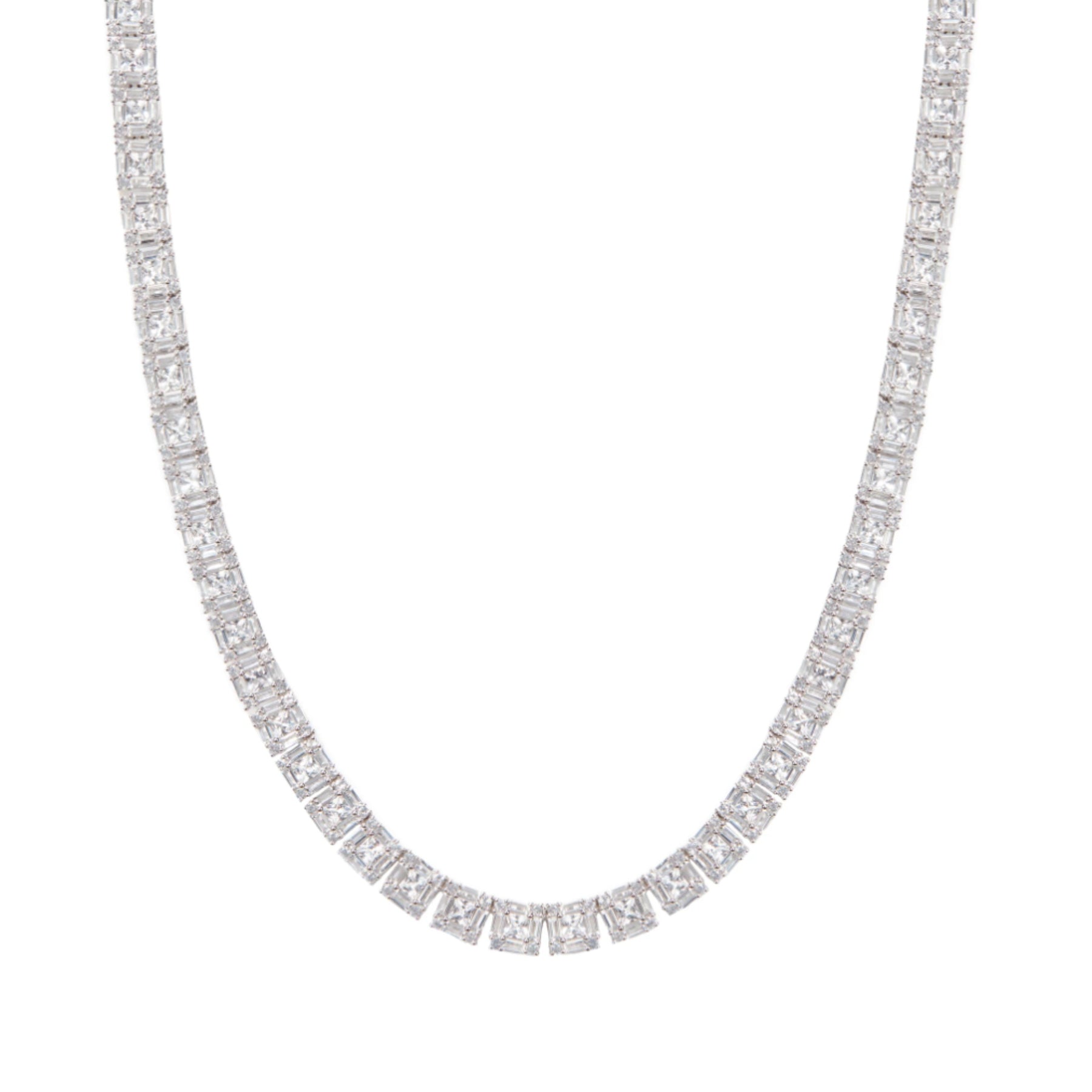 Dorsey | Lilia Collar Necklace in Sapphires and Sterling Silver | The UNDONE