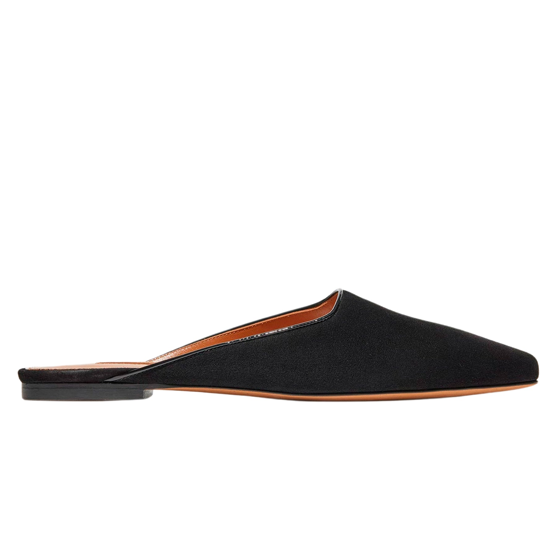 Emme Parsons | Flat Mule in Black Suede | The UNDONE