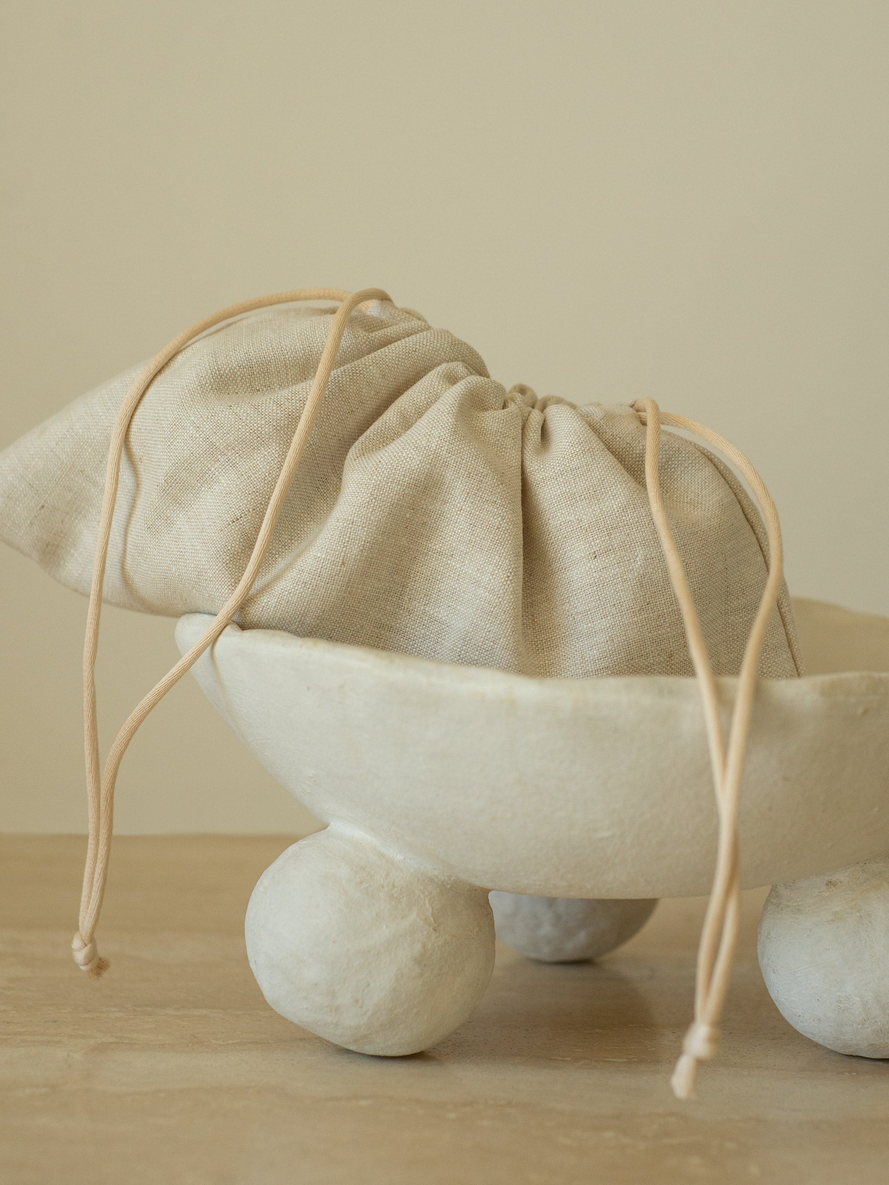 The Everyday Pouch Bag in Neutral Linen | The UNDONE