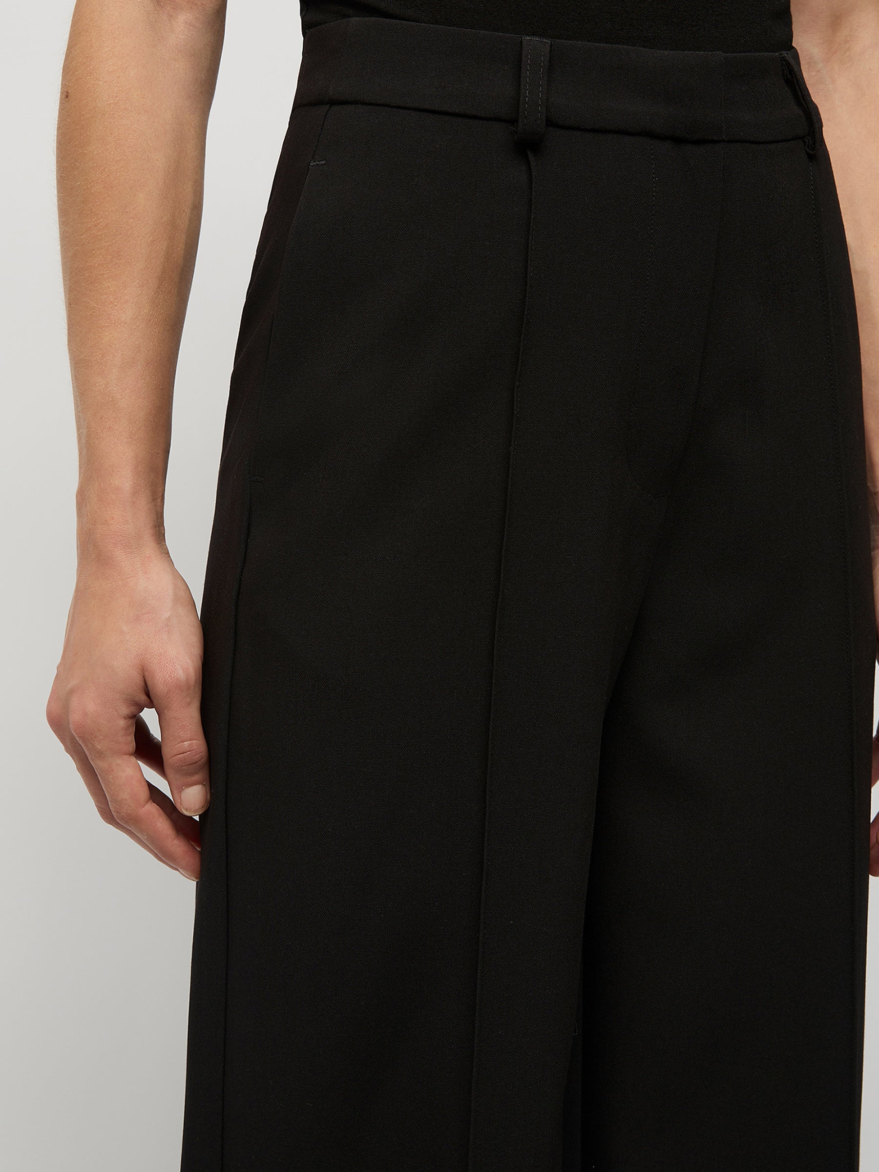 FRIEND OF AUDREY | The Classic Tailored Suit Trouser in Black | The UNDONE