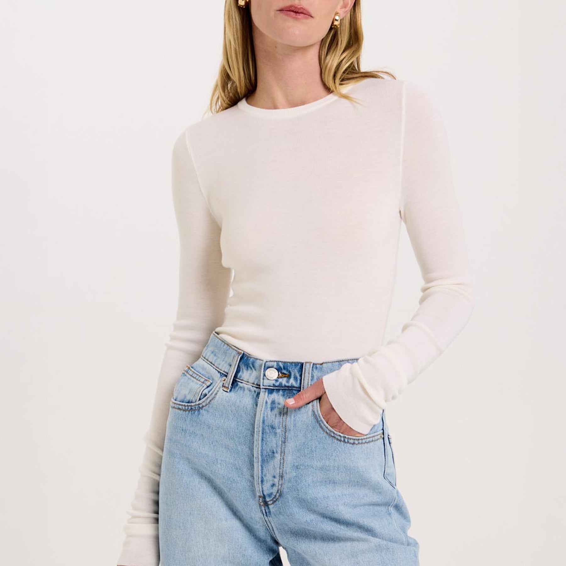 HENNE | Carr Top in Cream | The UNDONE