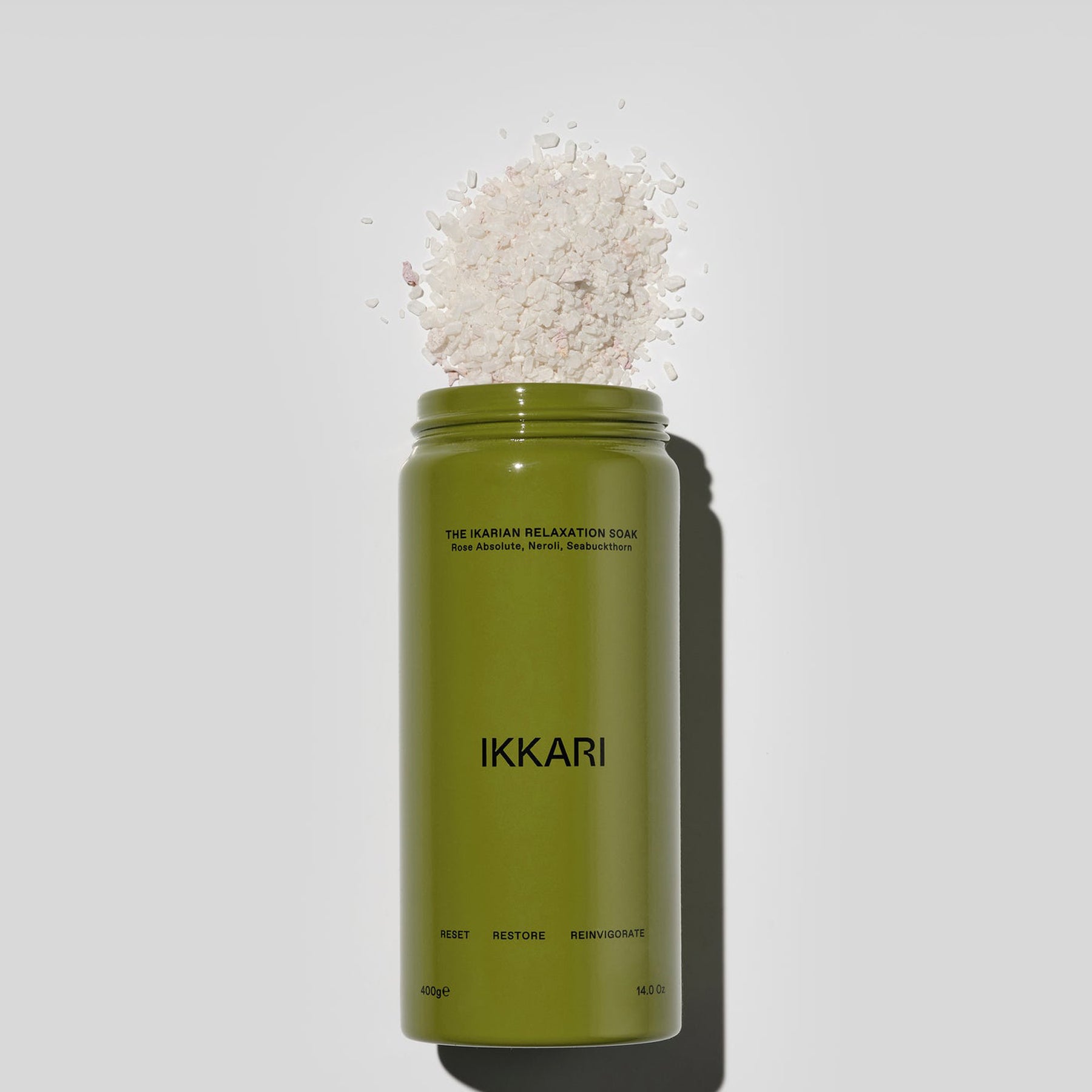 IKKARI | The Ikarian Relaxation Soak 400g Rose Absolute, Neroli, Seabuckthorn | The UNDONE