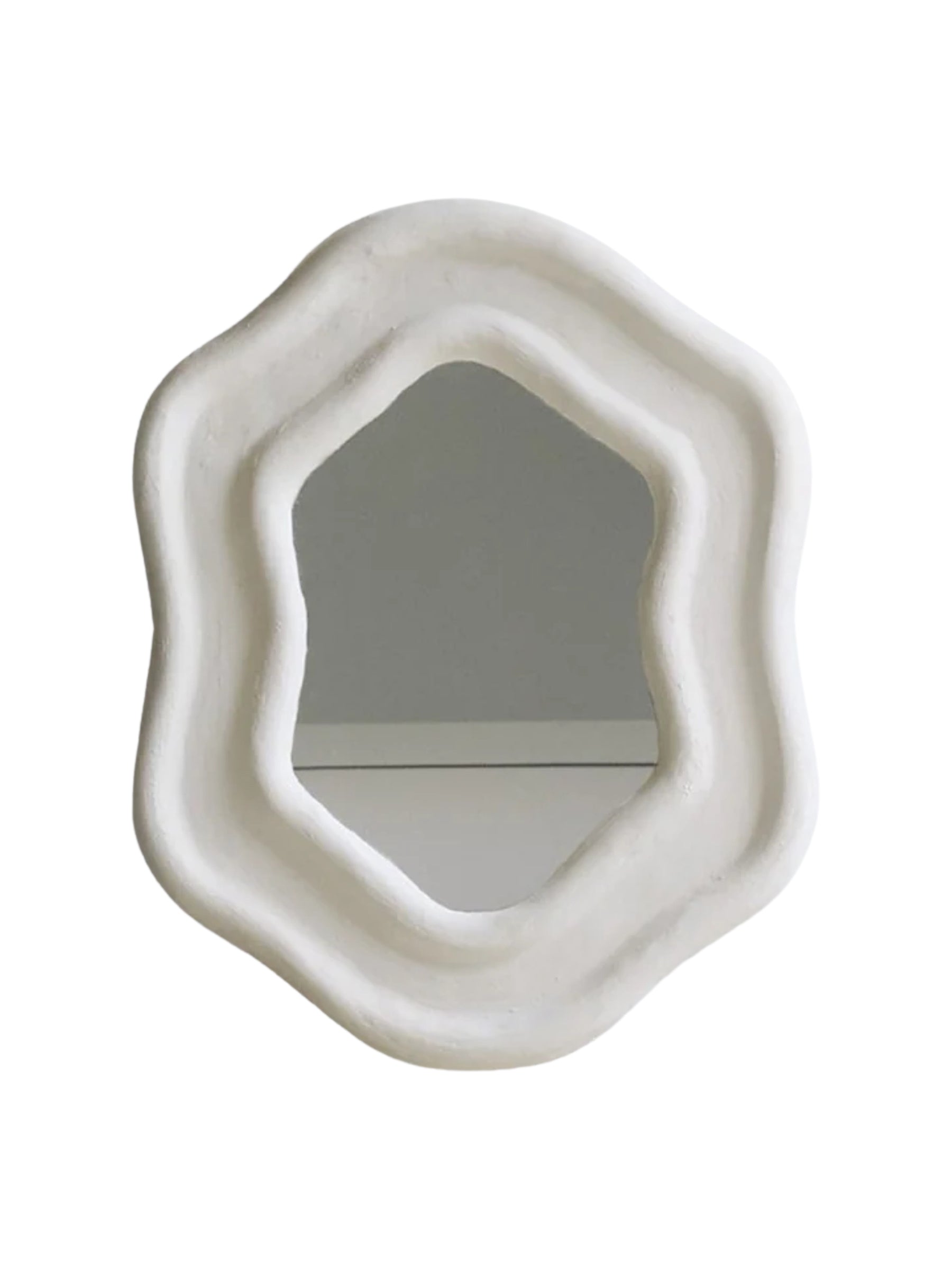 Lucy Montgomery X Jardan | Onda Mirror Small in White | The UNDONE