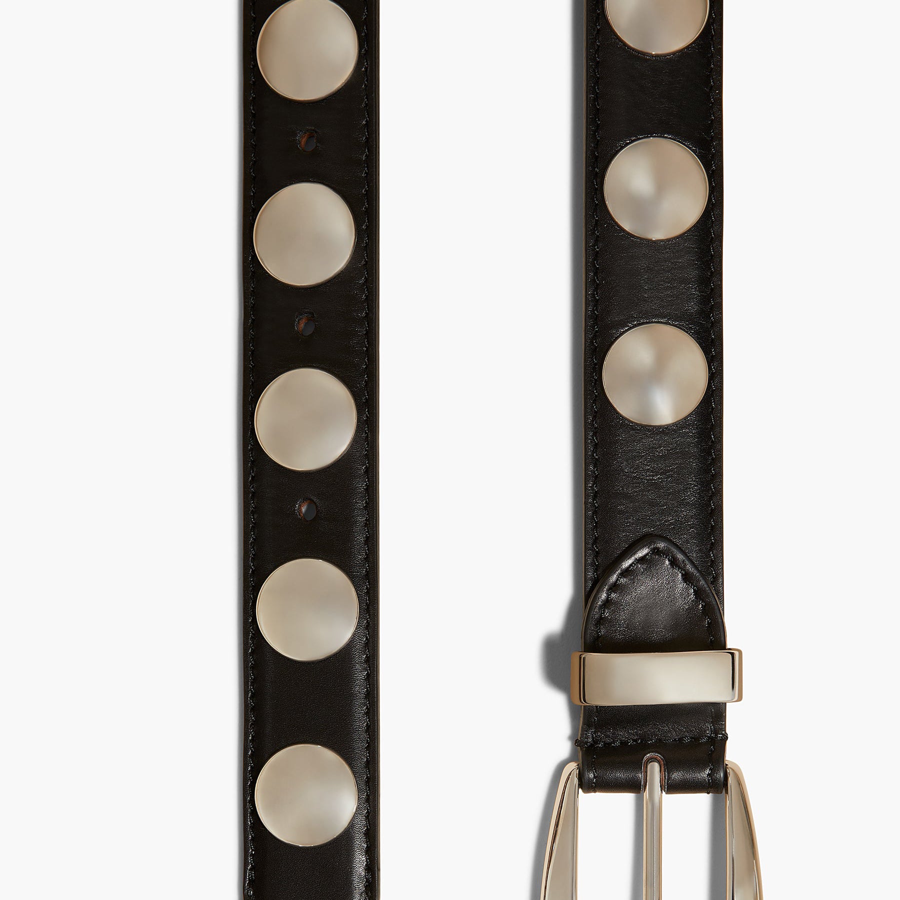 KHAITE | Benny Belt with Studs | The UNDONE