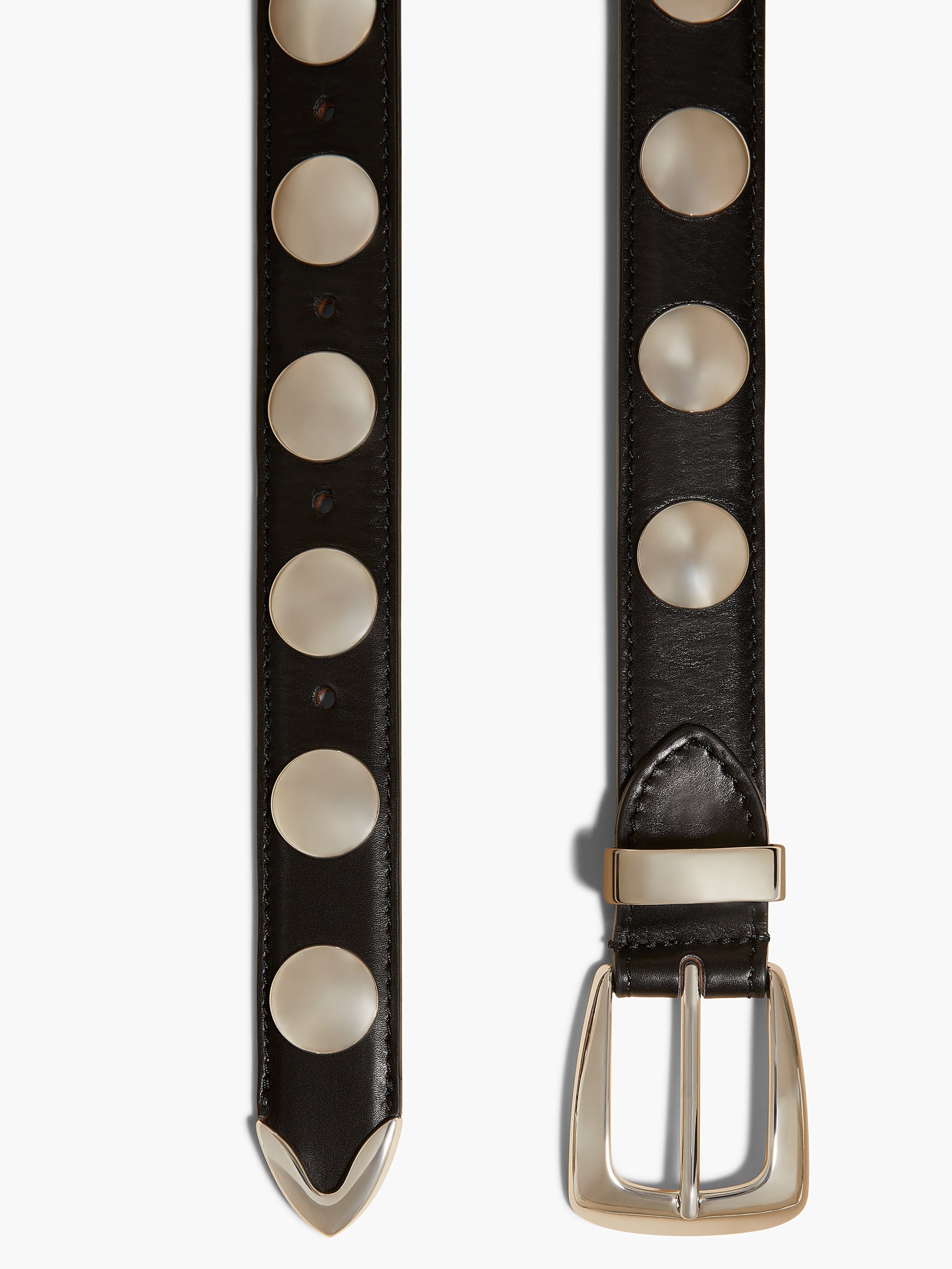 KHAITE | Benny Belt with Studs | The UNDONE
