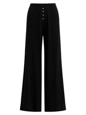 LESET | Pointelle Boxer Pant in Black | The UNDONE