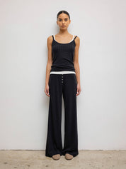 LESET | Pointelle Boxer Pant in Black | The UNDONE