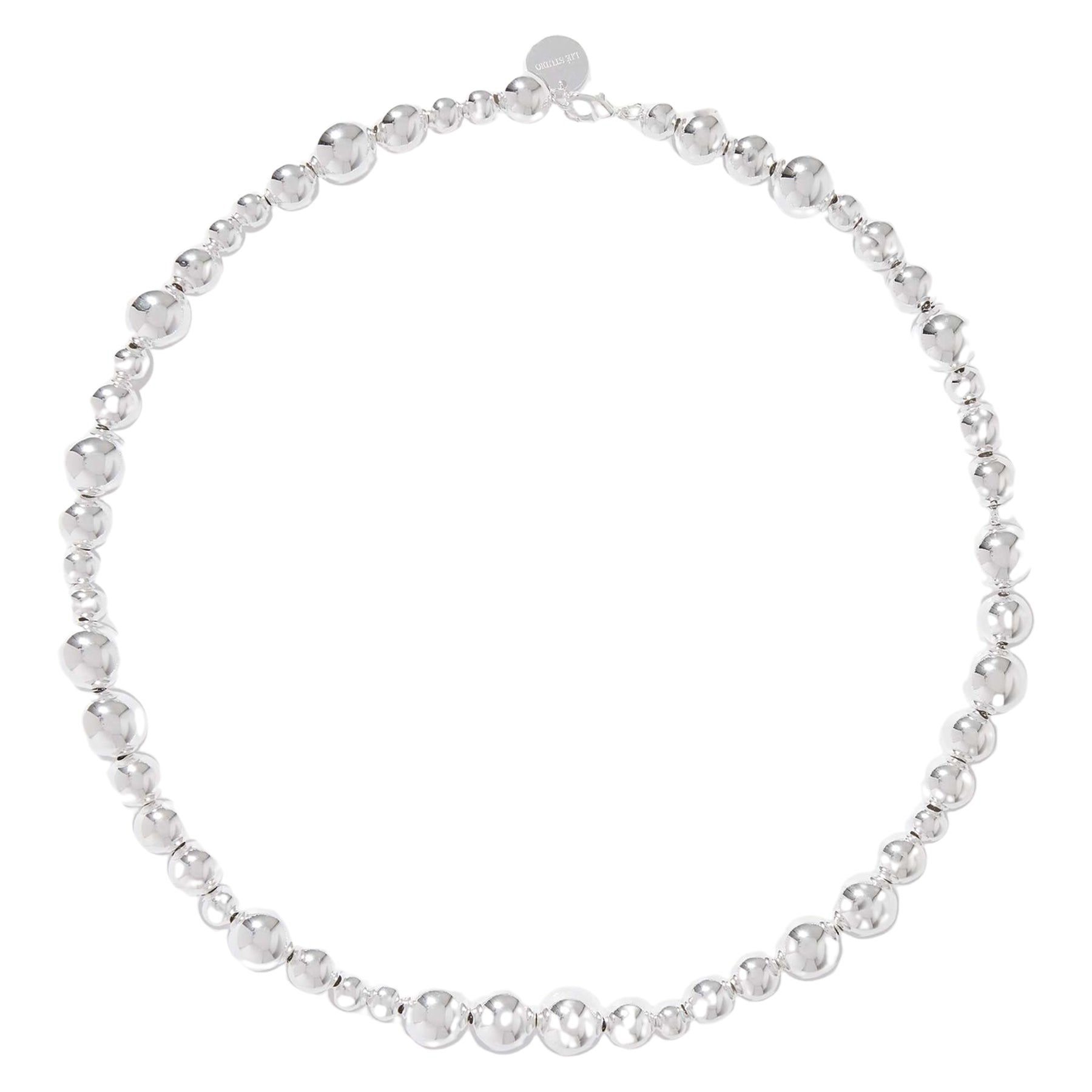 LIÉ STUDIO | The Elly Necklace in Silver | The UNDONE