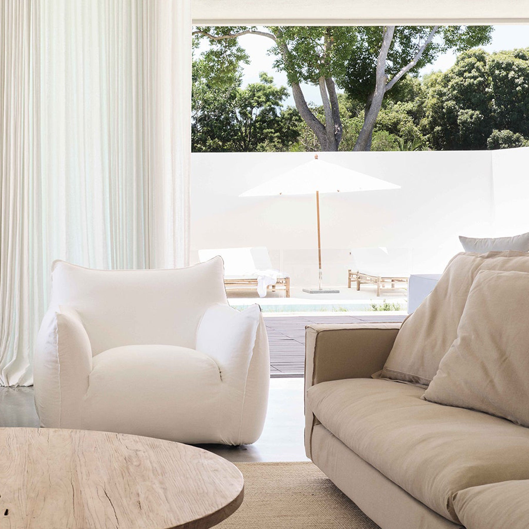 MCM HOUSE | Hucks Armchair in White United Casper | The UNDONE
