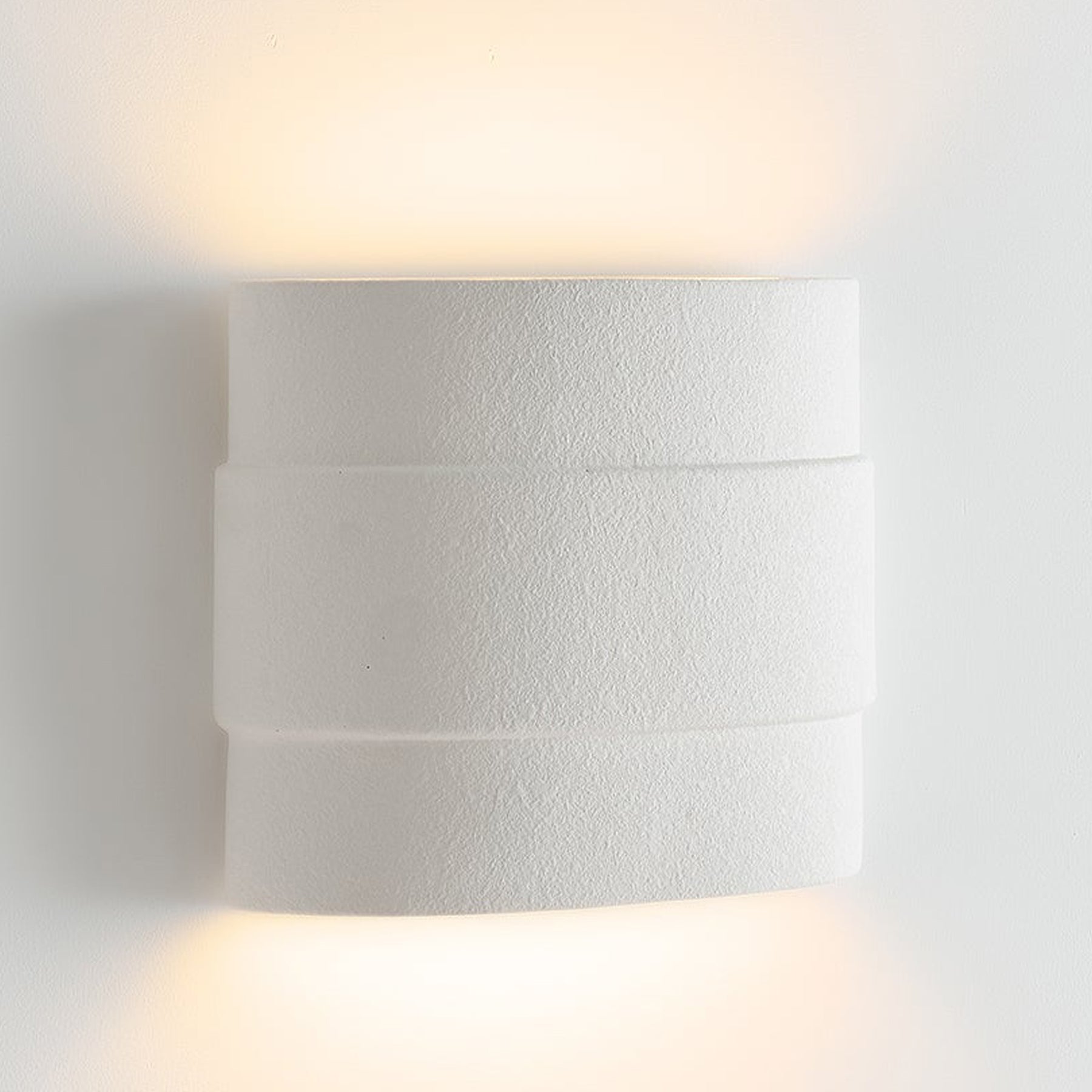 MCM House | Triad Wall Sconce in White Resin | The UNDONE
