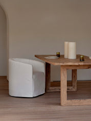 MCM HOUSE | Remi Dining Chair in White Chalk Brushed Linen | The UNDONE