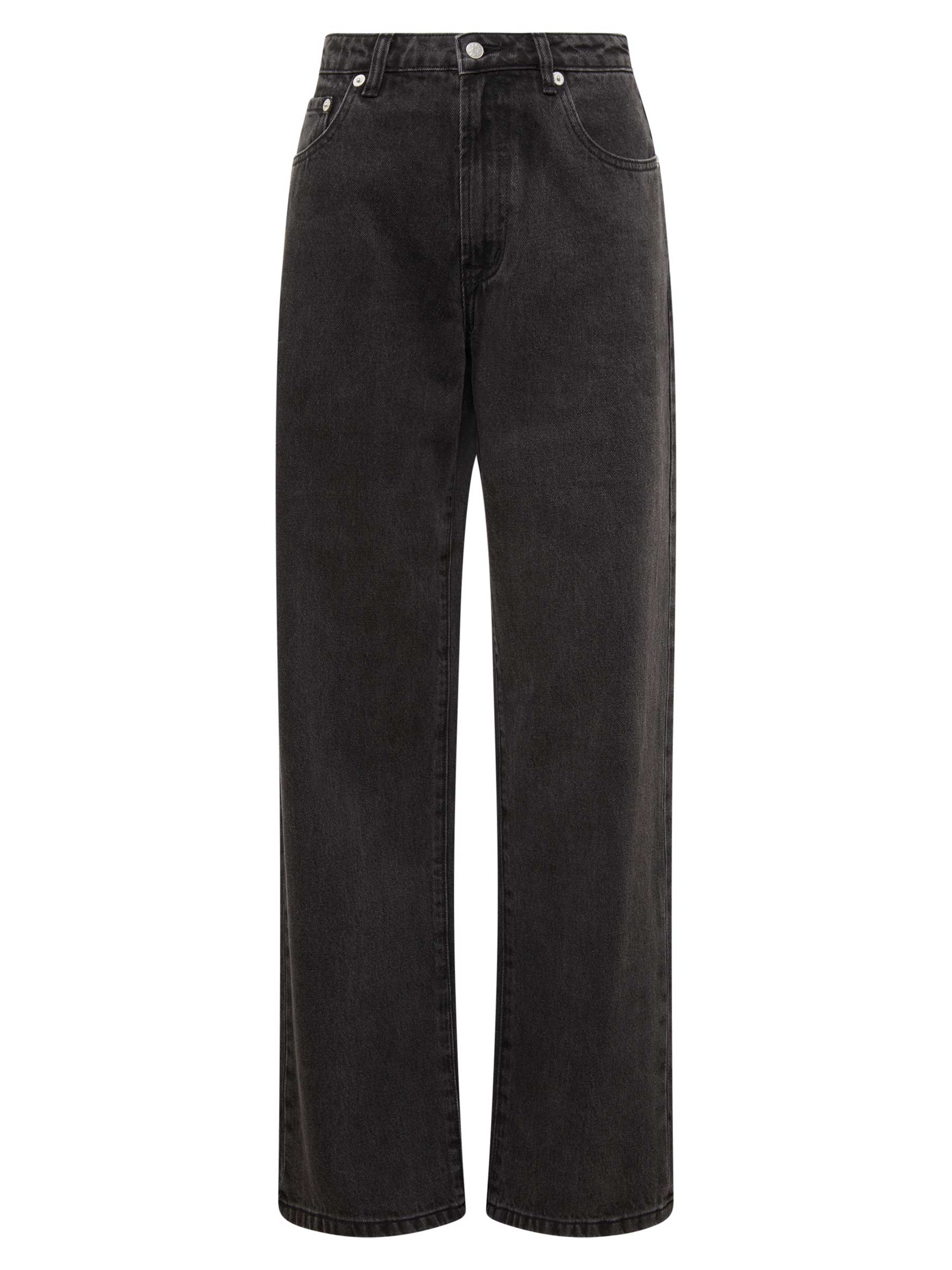 Washed black cropped wide leg jeans hotsell