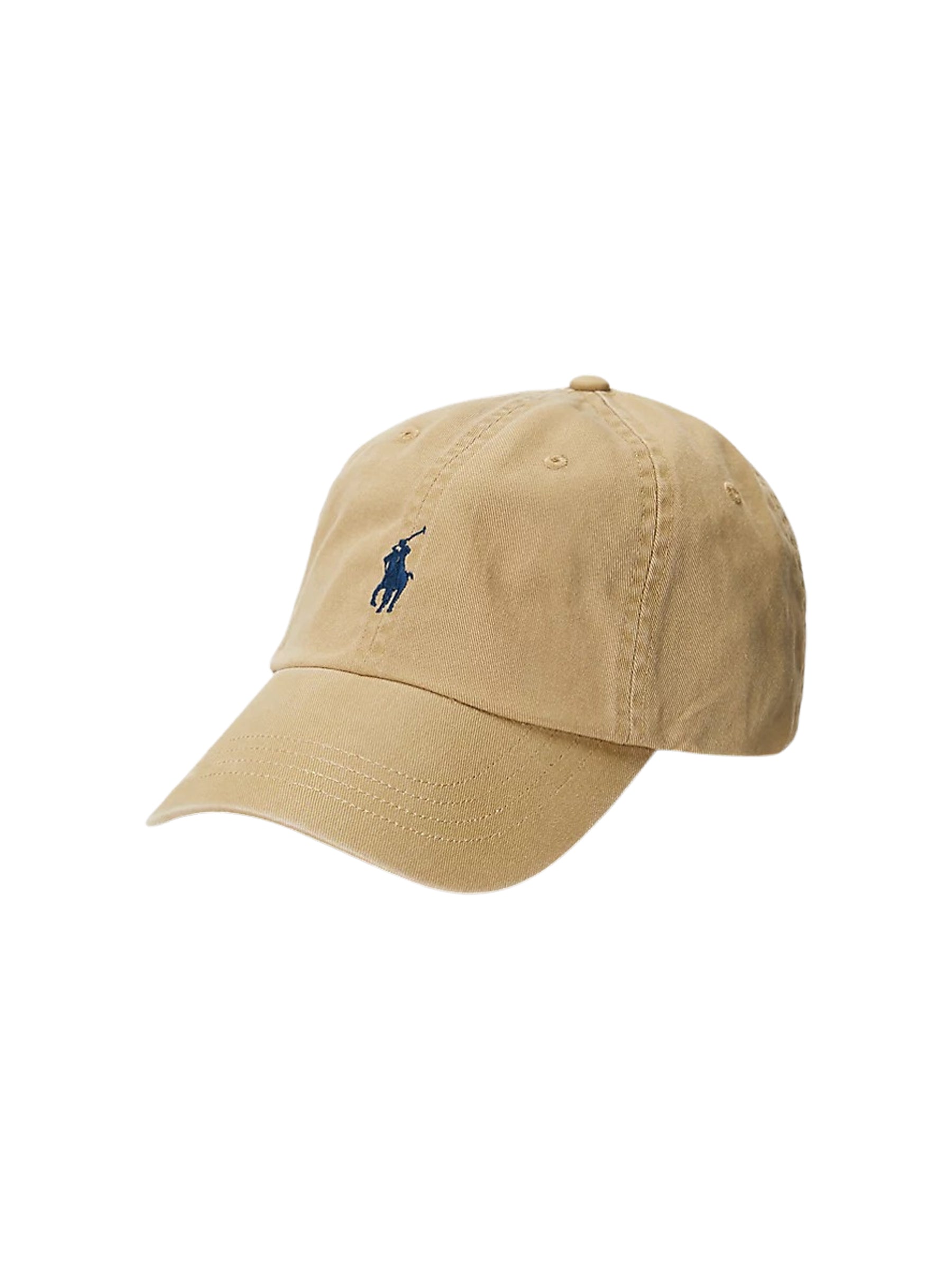 Ralph Lauren | Cotton Chino Ball Cap in Cafe Tan/Newport Navy | The UNDONE