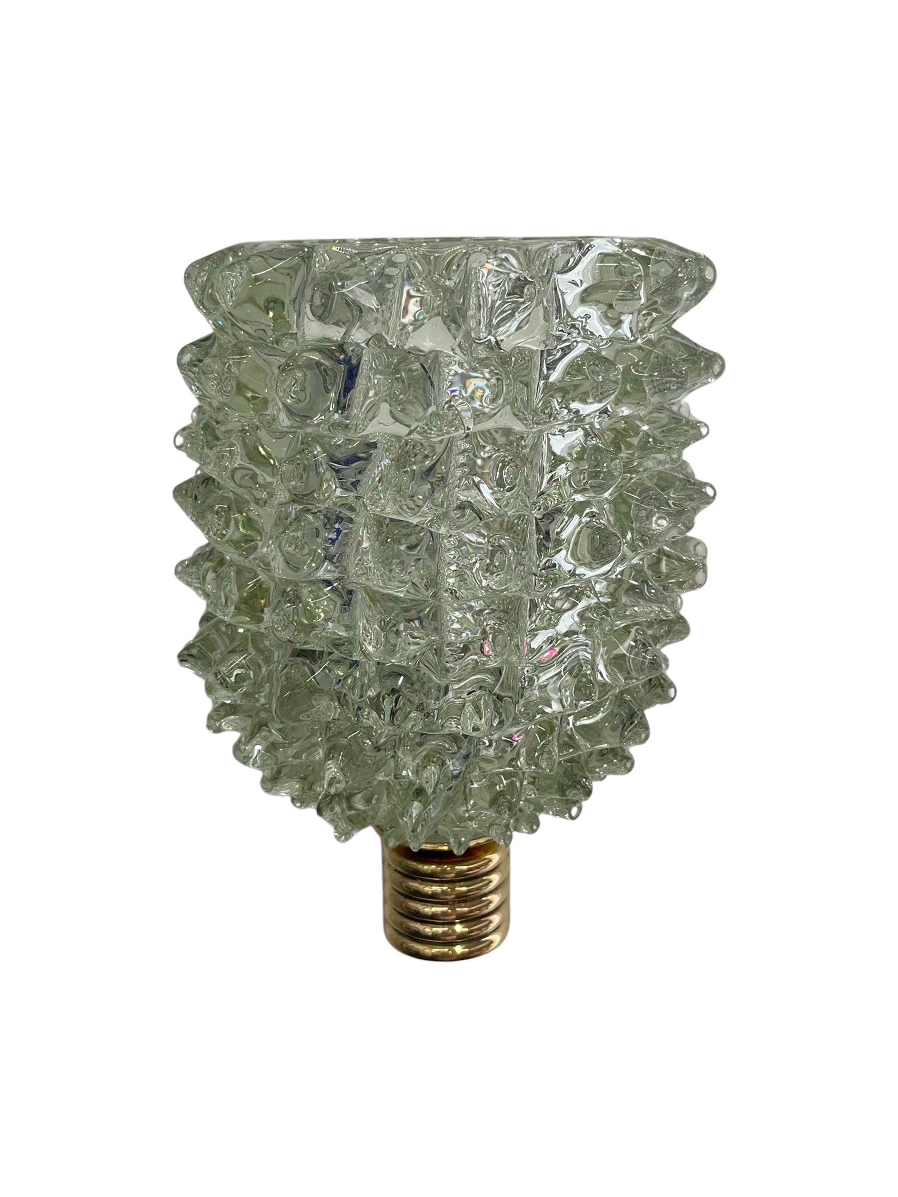 Secondi | Pale Green Murano Rostrato Wall Light by Barovier | The