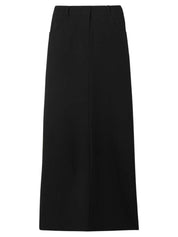 The Frankie Shop | Malvo Crepe Maxi Skirt in Black | The UNDONE