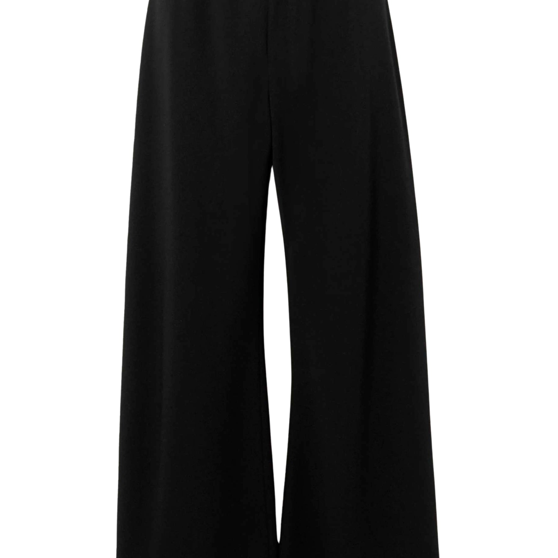 The Row | Gala Crepe Wide-Leg Pants in Black | The UNDONE