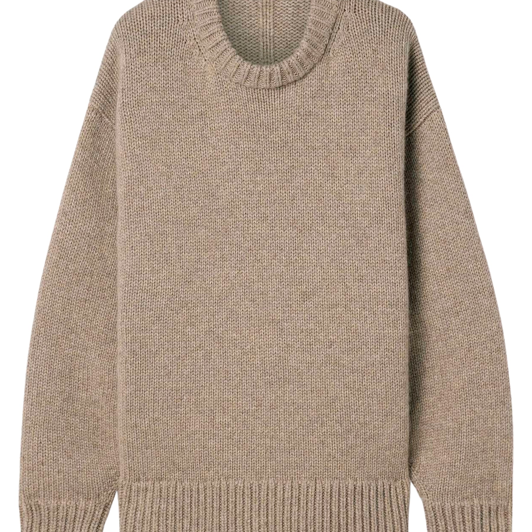 The Row | Himus Oversized Cashmere Sweater in Beige | The UNDONE