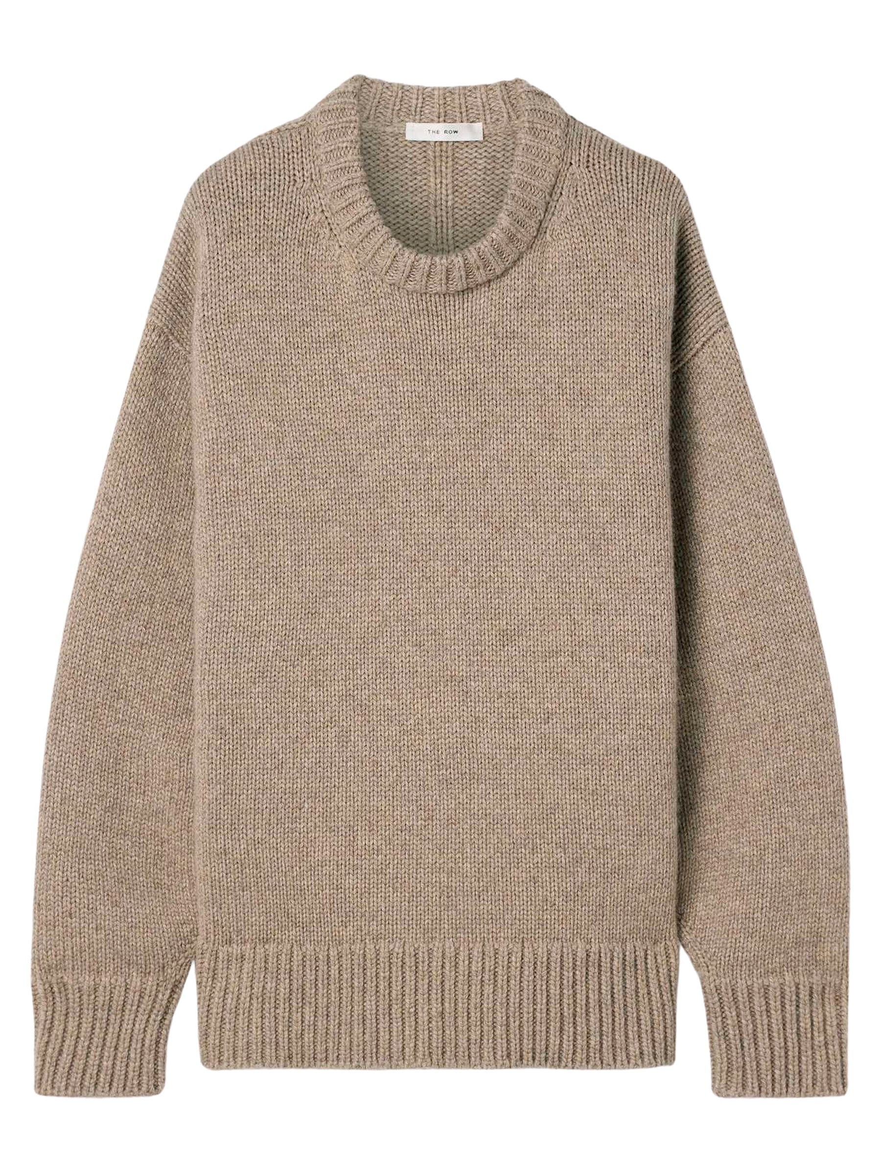 The Row | Himus Oversized Cashmere Sweater in Beige | The UNDONE