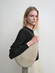 Suede Scooped Sling
