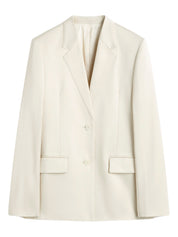 TOTEME | Stitch Lapel Jacket in Ivory Ecru | The UNDONE