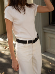 St. Agni | Organic Cotton Baby Tee in White | The UNDONE