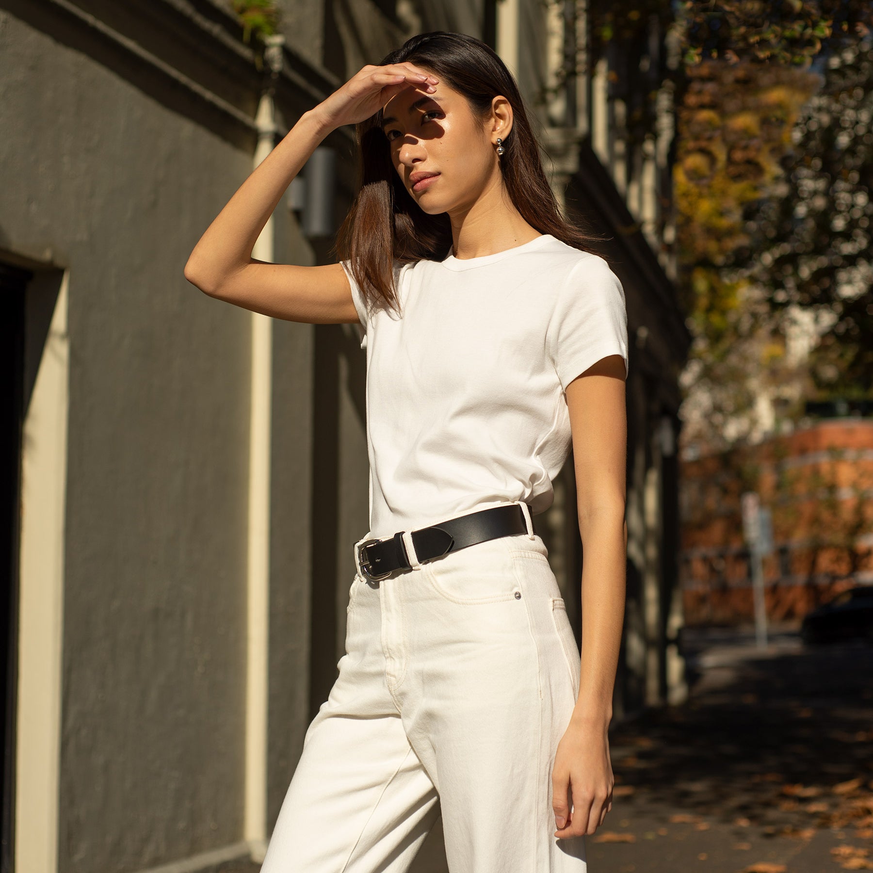 St. Agni | Organic Cotton Baby Tee in White | The UNDONE