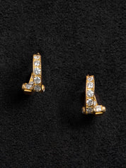 EREDE | Coil Pavé Hoops in 18K Yellow Gold | The UNDONE