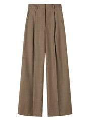 A.Emery | Goddard Pleated Trouser in Beige | The UNDONE