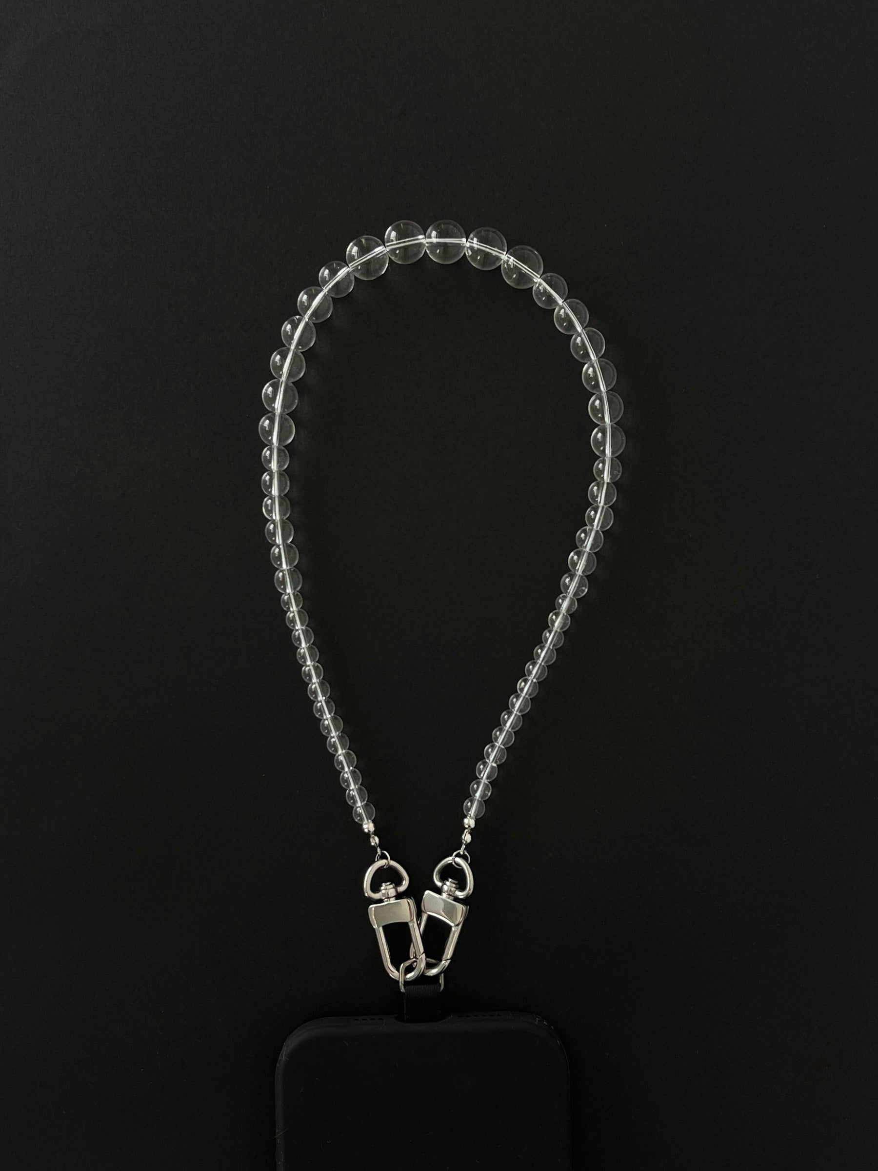 Clear Glass Beaded Phone Wristlet - Functional Jewellery | The UNDONE