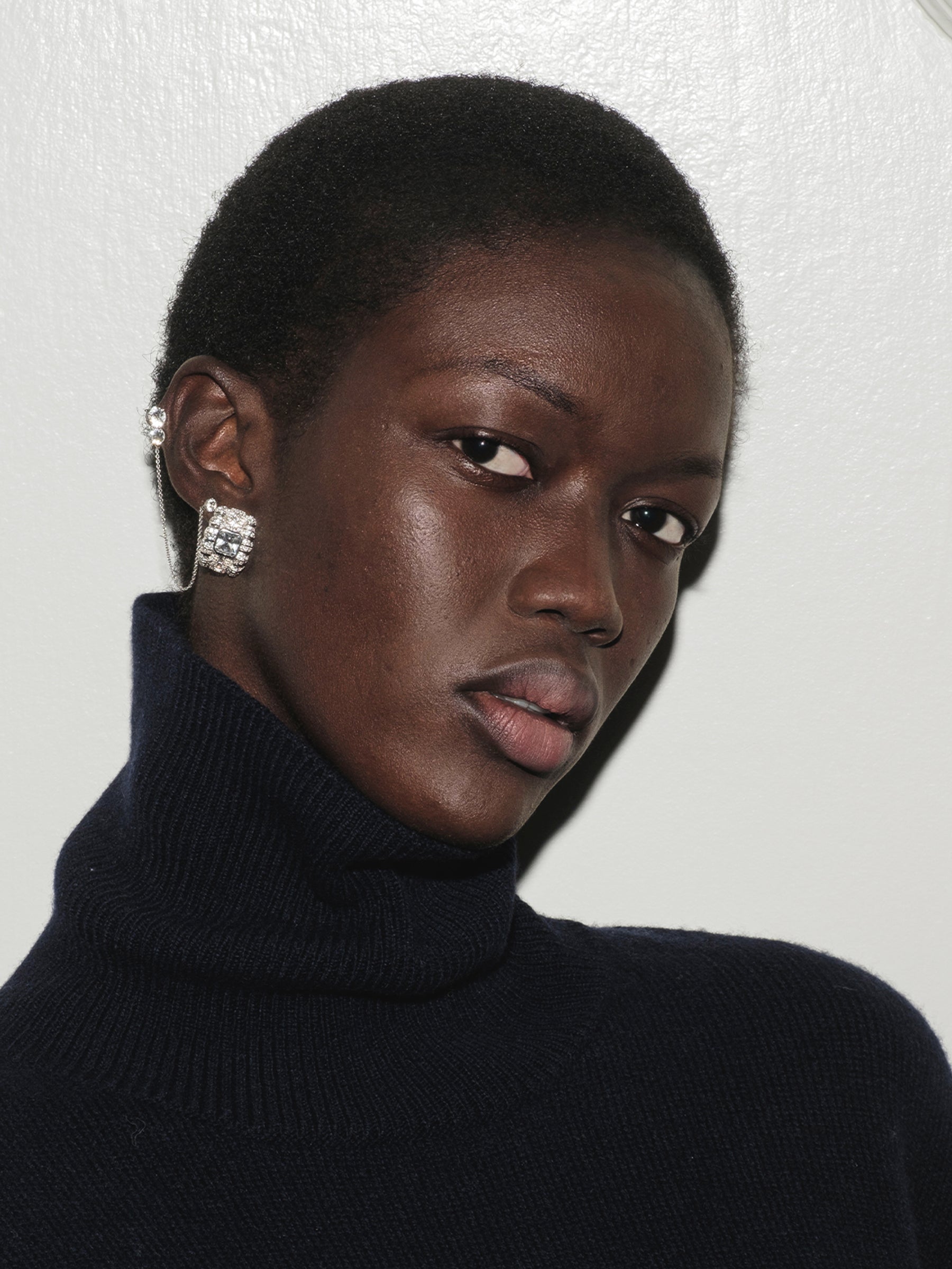 Dorsey | Crawford Asscher Cut Earrings in Silver | The UNDONE