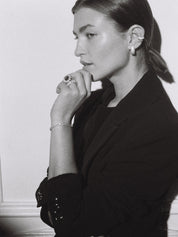 Dorsey | Kate 3mm Round Cut, Lab White Sapphire Silver Rivière Bracelet | The UNDONE