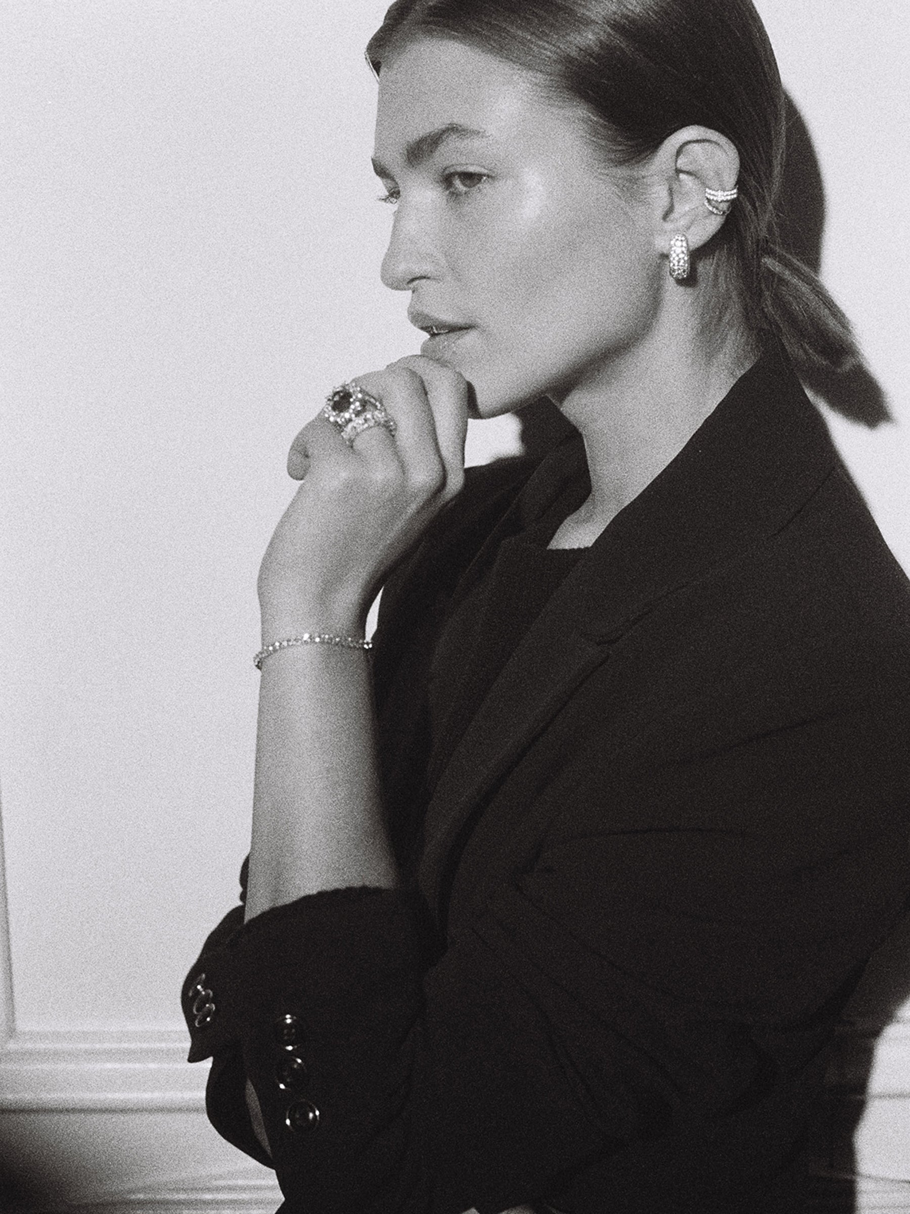 Dorsey | Kate 3mm Round Cut, Lab White Sapphire Silver Rivière Bracelet | The UNDONE
