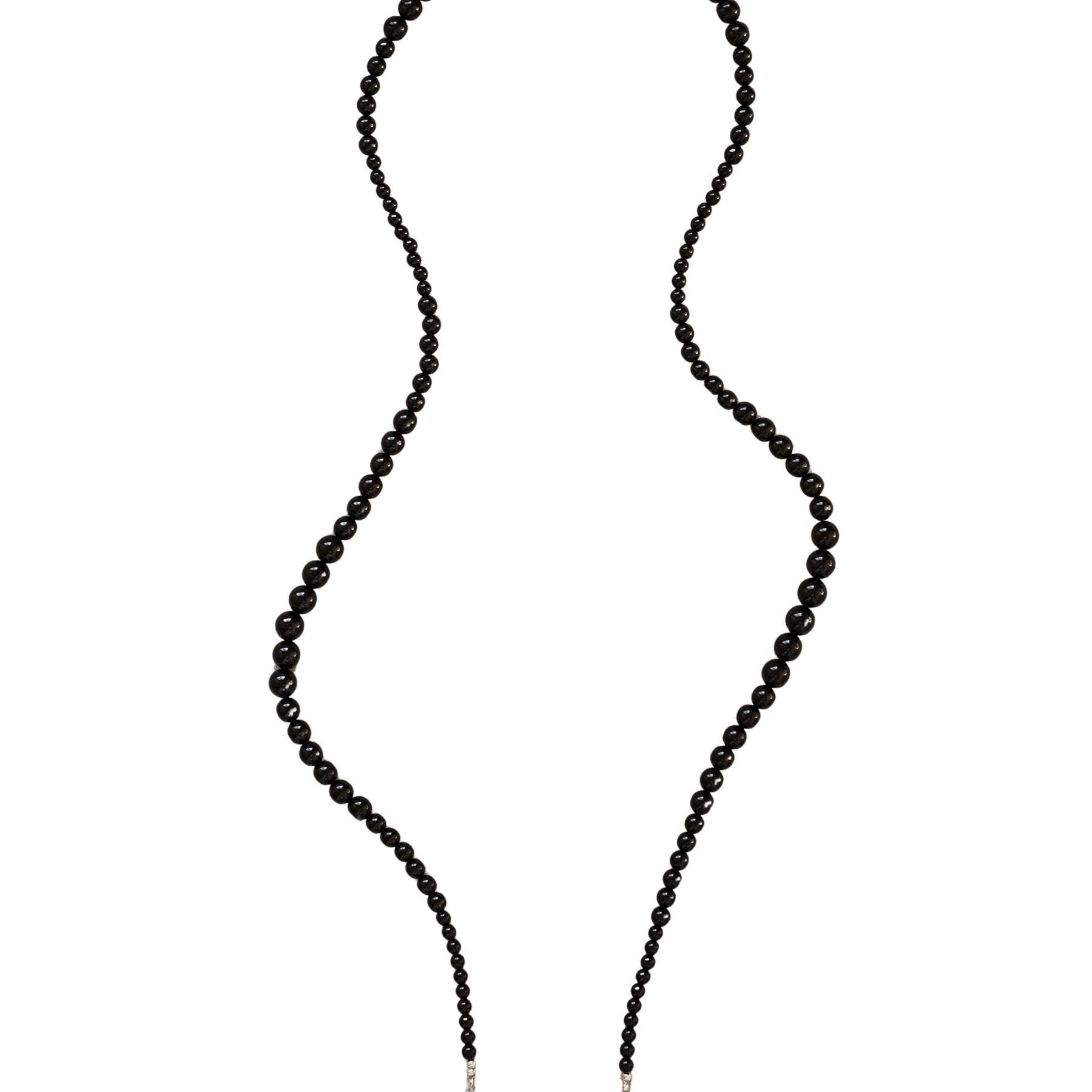 Etti Black Beaded Phone Strap - Functional Jewellery | The UNDONE