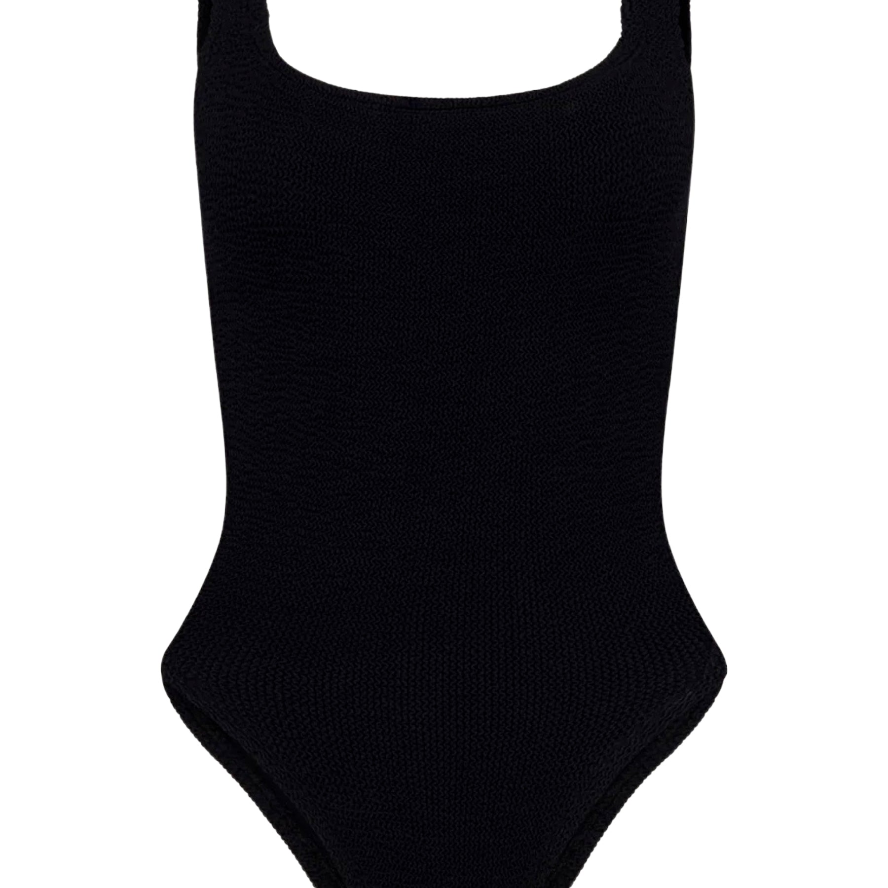 Hunza G | Square Neck Swim in Black | The UNDONE